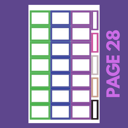 INDIVIDUAL SHEETS Monthly Boxes