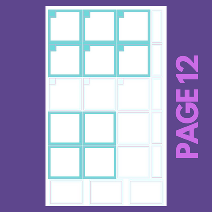 INDIVIDUAL SHEETS Pastel Monthly Boxes