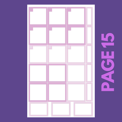 INDIVIDUAL SHEETS Pastel Monthly Boxes