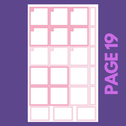 INDIVIDUAL SHEETS Pastel Monthly Boxes