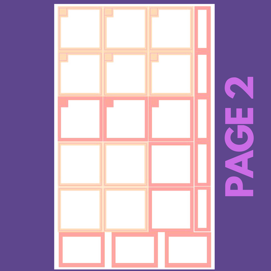 INDIVIDUAL SHEETS Pastel Monthly Boxes
