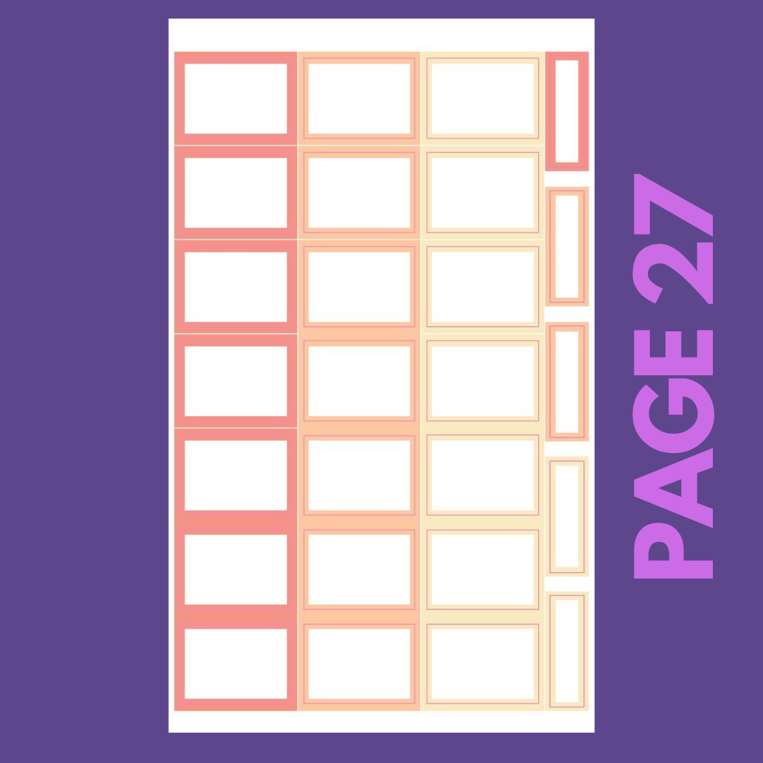 INDIVIDUAL SHEETS Pastel Monthly Boxes