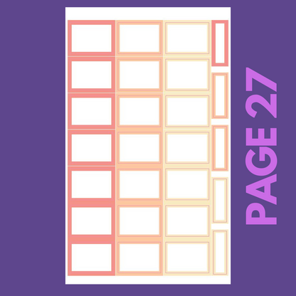 INDIVIDUAL SHEETS Pastel Monthly Boxes