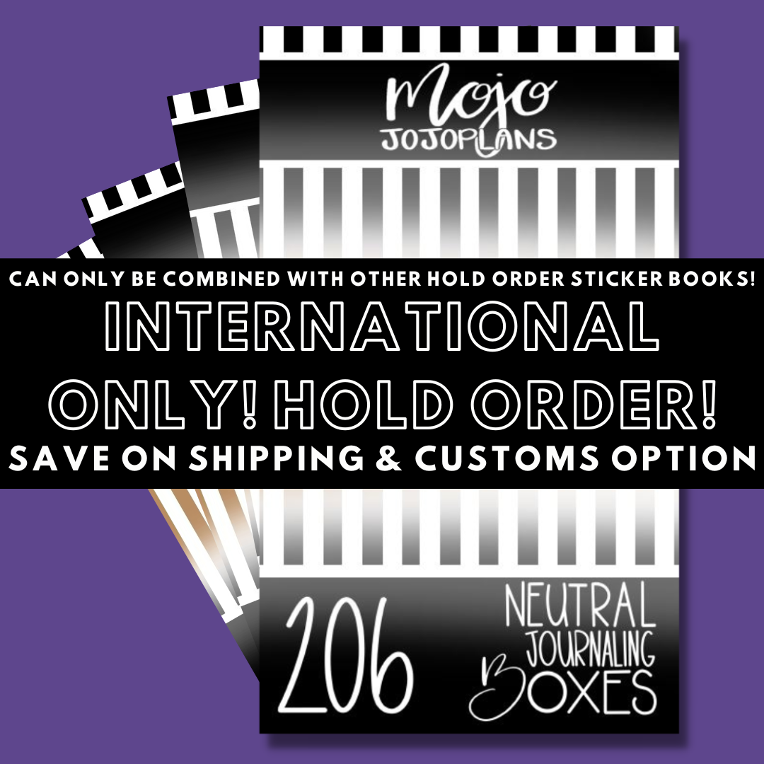 INTERNATIONAL ONLY- Neutral Journaling Boxes! Hold Order