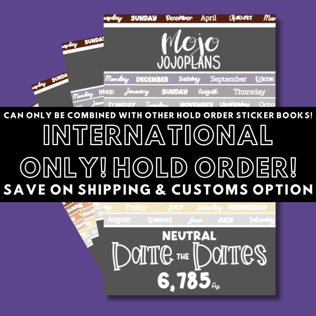 INTERNATIONAL ONLY- Quotes & Word Sticker Books Options (No U.S. Orders)