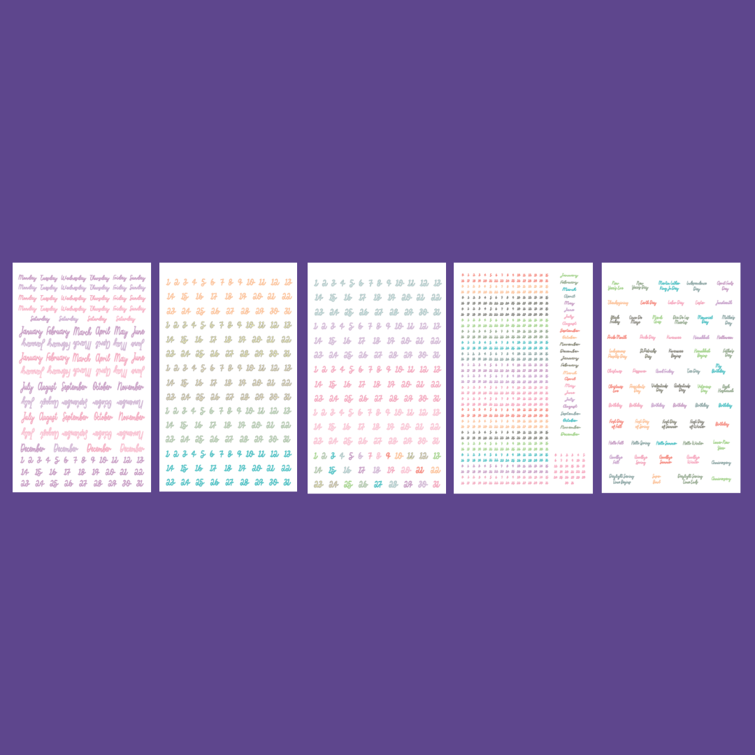 Pastel Date the Dates