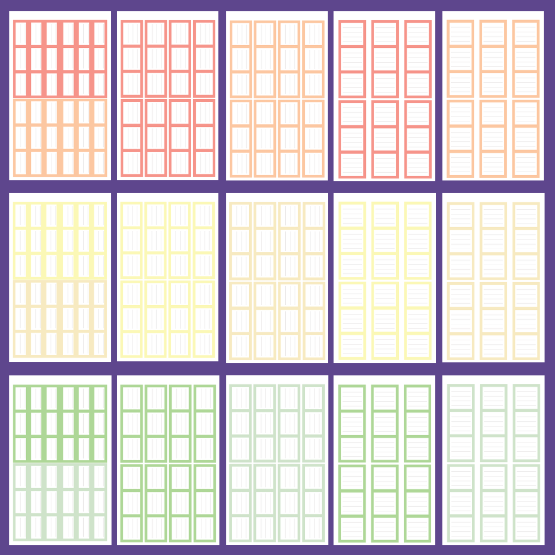 Pastel Journaling Boxes 2.0 Sticker Book