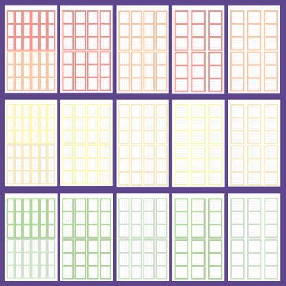 Pastel Journaling Boxes 2.0 Sticker Book