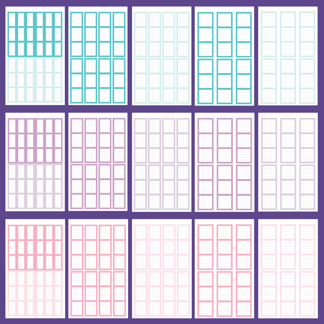 Pastel Journaling Boxes 2.0 Sticker Book