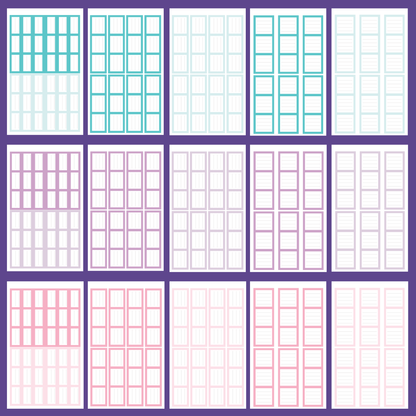 Pastel Journaling Boxes 2.0 Sticker Book