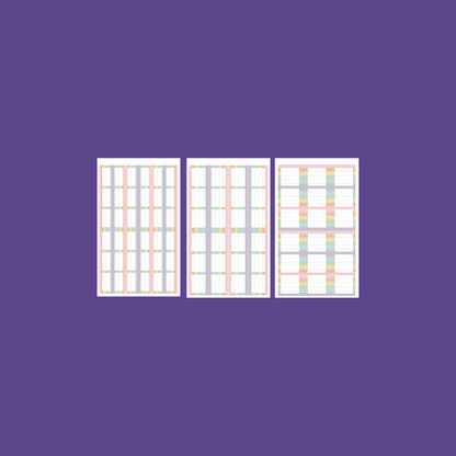 Pastel Journaling Boxes 2.0 Sticker Book