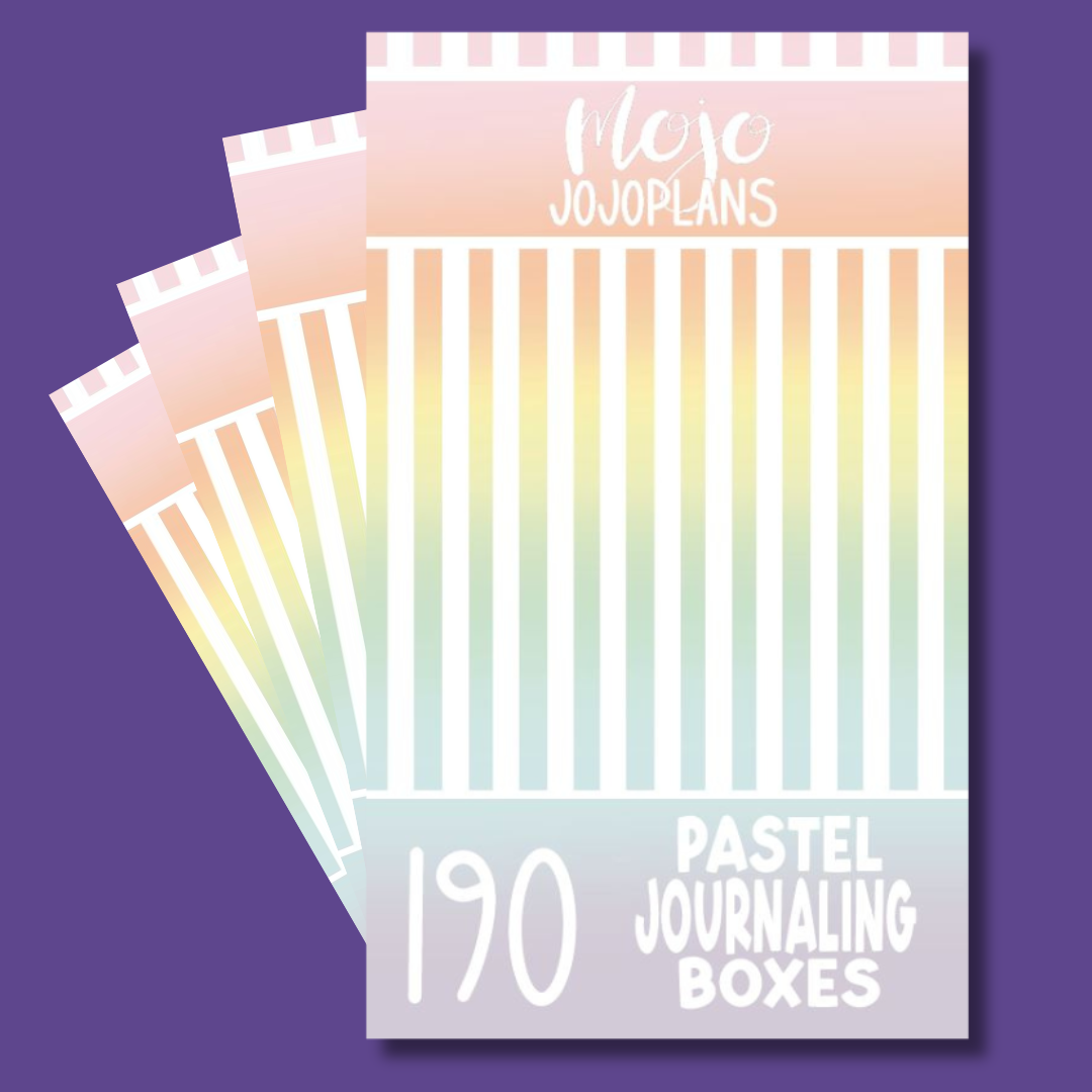 Pastel Journaling Boxes Sticker Book