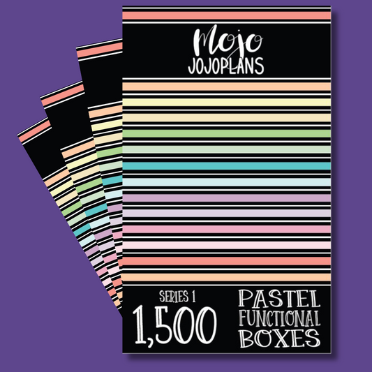 Pastel Functional Boxes SERIES 1 Sticker Book