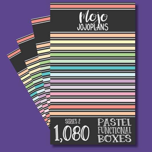 Pastel Functional Boxes SERIES 2 Sticker Book