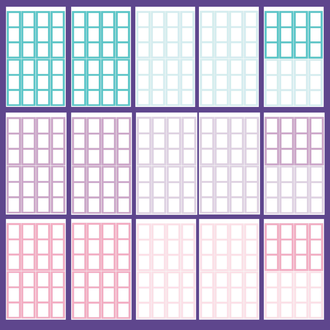 Pastel Functional Boxes SERIES 3 Sticker Book