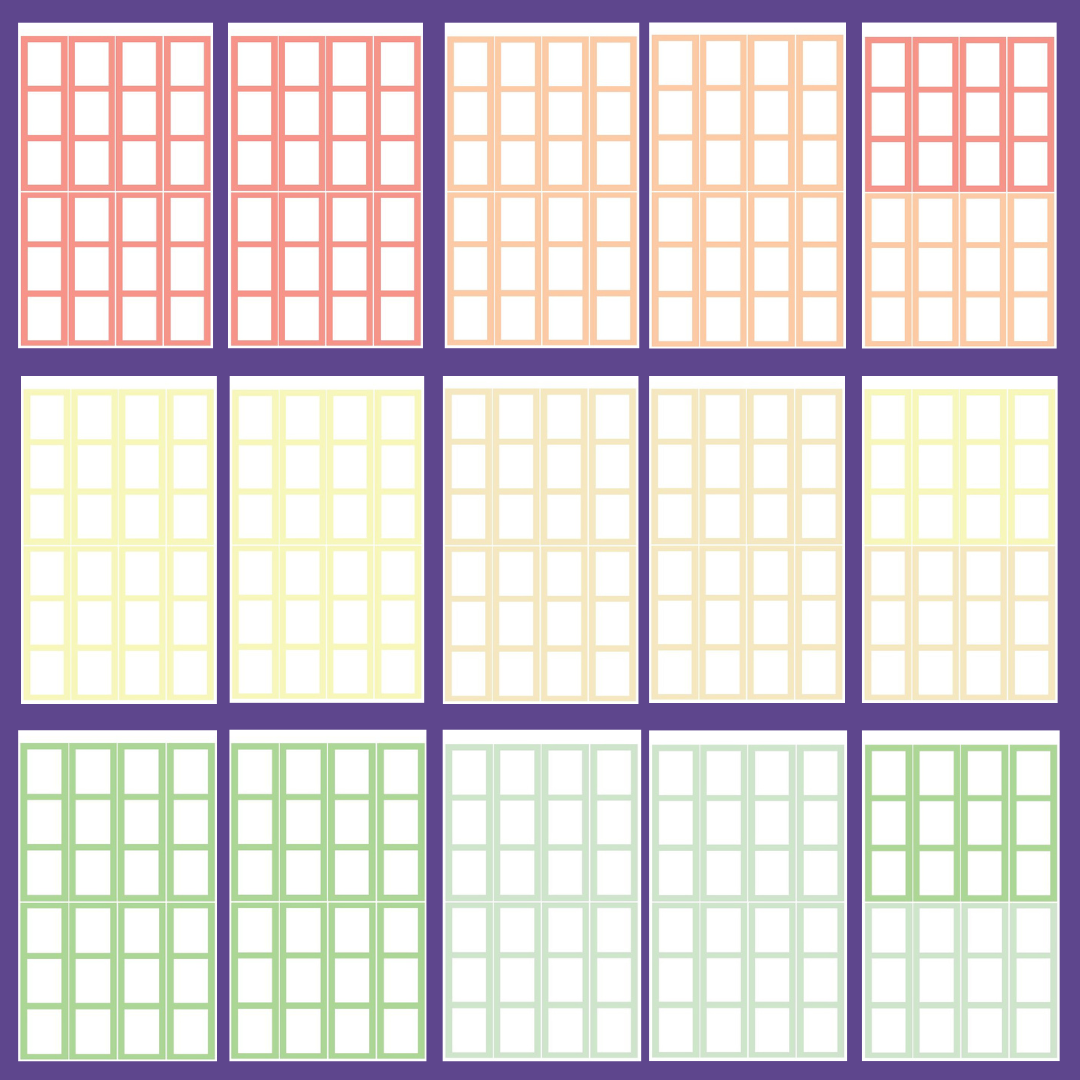 Pastel Functional Boxes SERIES 3 Sticker Book