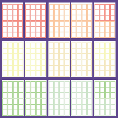 Pastel Functional Boxes SERIES 3 Sticker Book