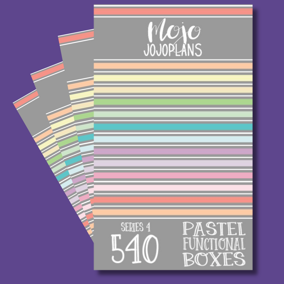 Pastel Functional Boxes SERIES 4 Sticker Book – Mojo_JojoPlans