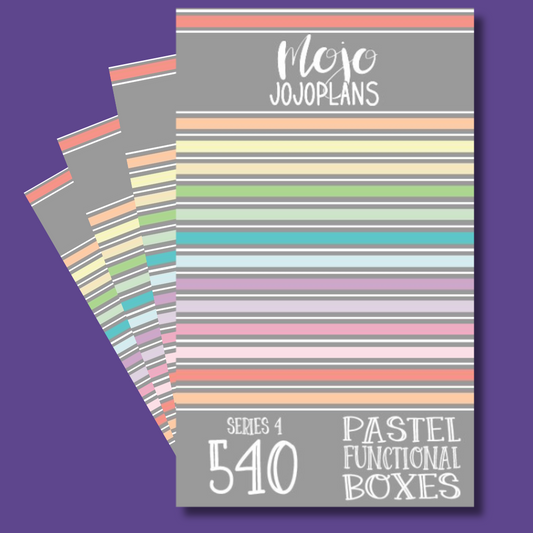 Pastel Functional Boxes SERIES 4 Sticker Book