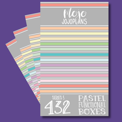 Pastel Functional Boxes SERIES 5 Sticker Book