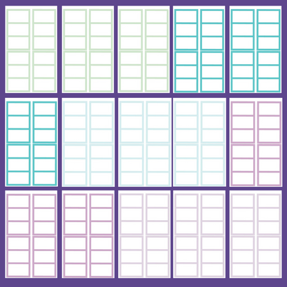 Pastel Functional Boxes SERIES 5 Sticker Book