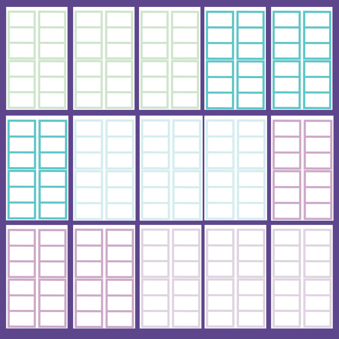 Pastel Functional Boxes SERIES 5 Sticker Book