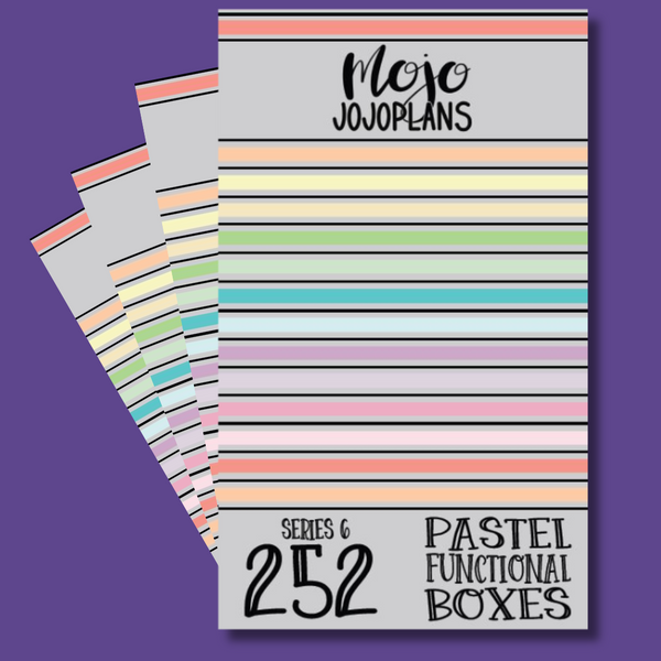 Pastel Functional Boxes SERIES 6 Sticker Book – Mojo_JojoPlans