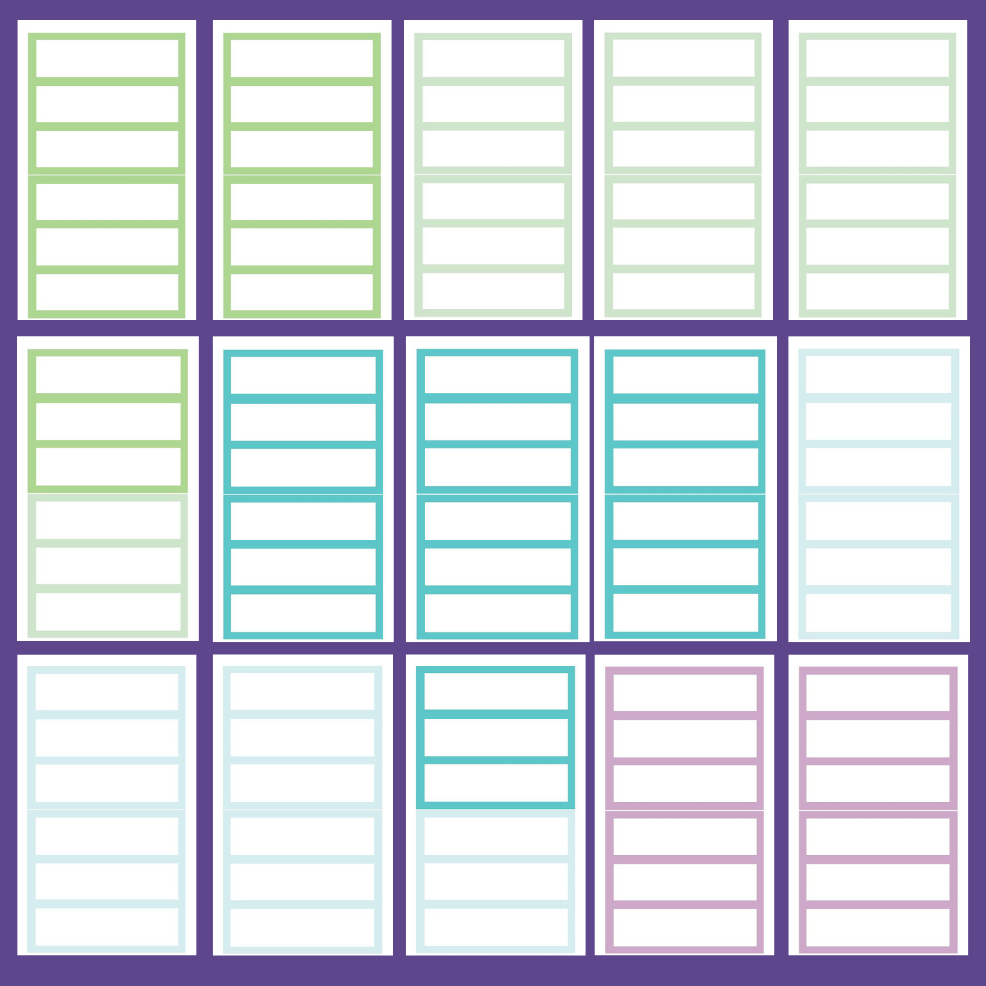 Pastel Functional Boxes SERIES 7 Sticker Book