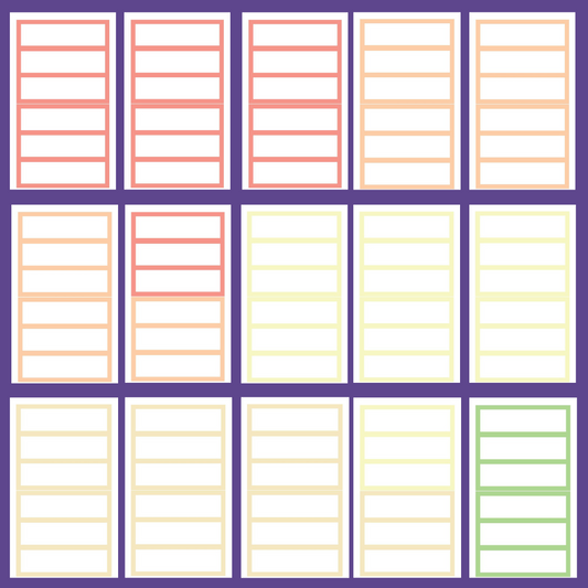 Pastel Functional Boxes SERIES 7 Sticker Book