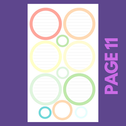 INDIVIDUAL SHEETS Pastel Shapes