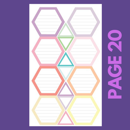 INDIVIDUAL SHEETS Pastel Shapes