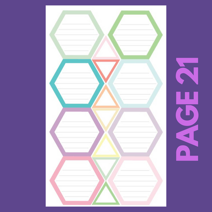 INDIVIDUAL SHEETS Pastel Shapes