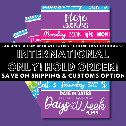 INTERNATIONAL ONLY- Quotes & Word Sticker Books Options (No U.S. Orders)
