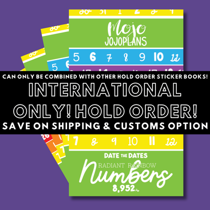 INTERNATIONAL ONLY- Quotes & Word Sticker Books Options (No U.S. Orders)
