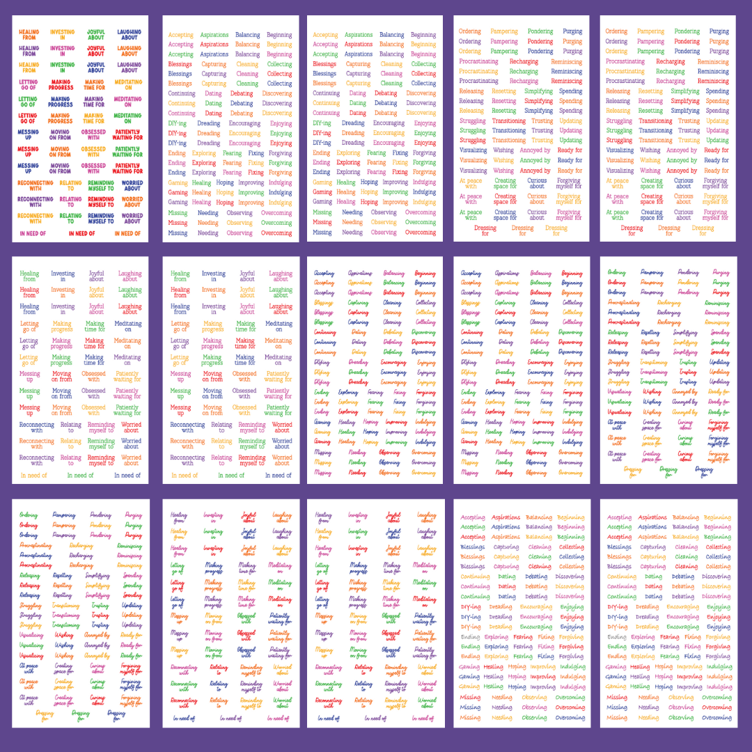 Rainbow Currently 2.0 Sticker Book