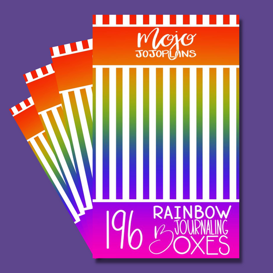 INDIVIDUAL SHEETS Rainbow Journaling Boxes