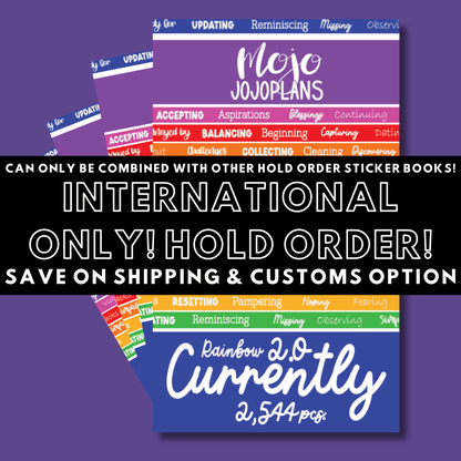INTERNATIONAL ONLY- Quotes & Word Sticker Books Options (No U.S. Orders)