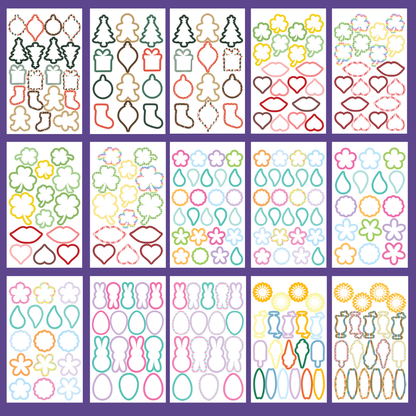 Seasonal Shapes Sticker Book