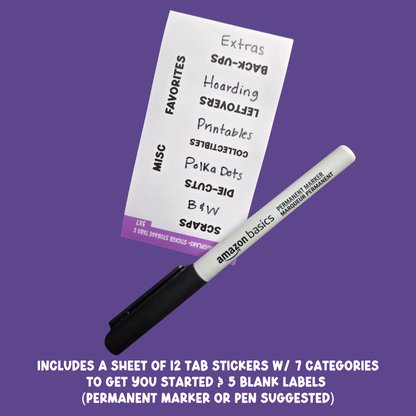 'Lil' Mojo' MOJO Sticker System Top-Tab Dividers