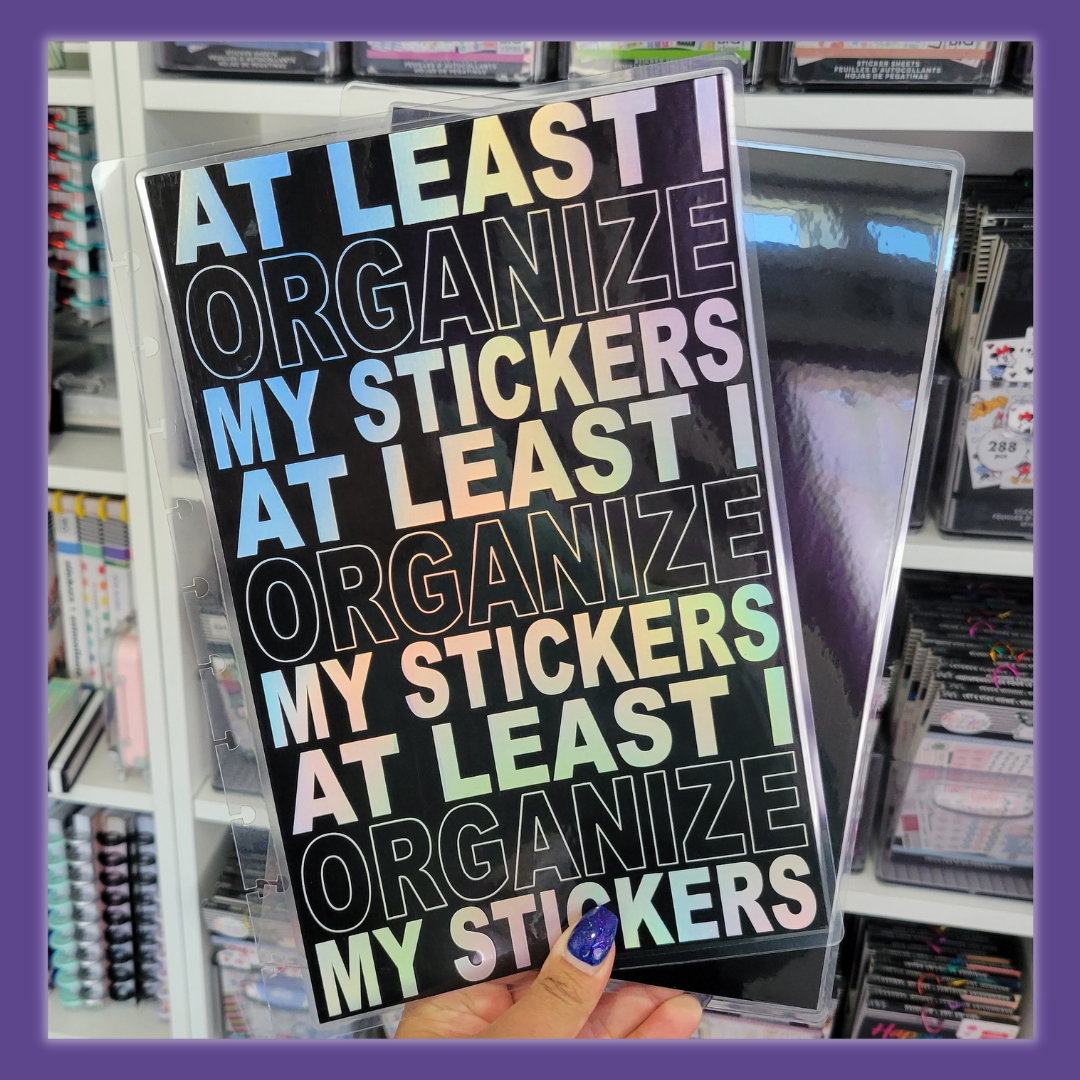 Cover Set for Sticker Storage- Black- At Least I Organize My Stickers ...