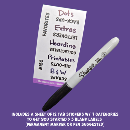 'Full Mojo' MOJO Sticker System Top-Tab Dividers