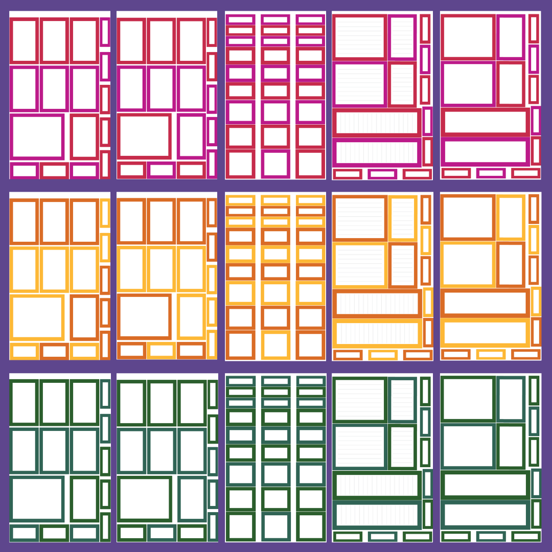 NEW Jewel Tone Boxes Sticker Book