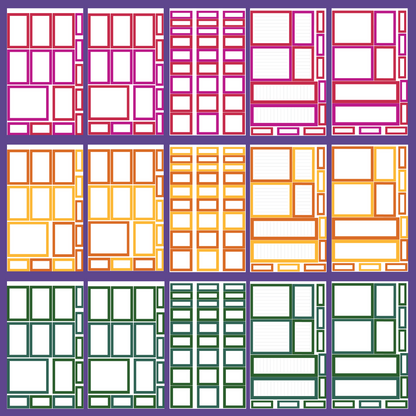 NEW Jewel Tone Boxes Sticker Book
