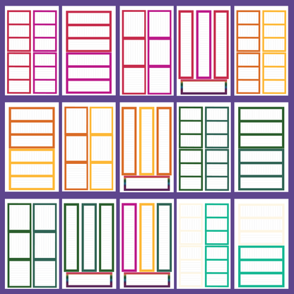 NEW Jewel Tone Journaling Boxes Sticker Book