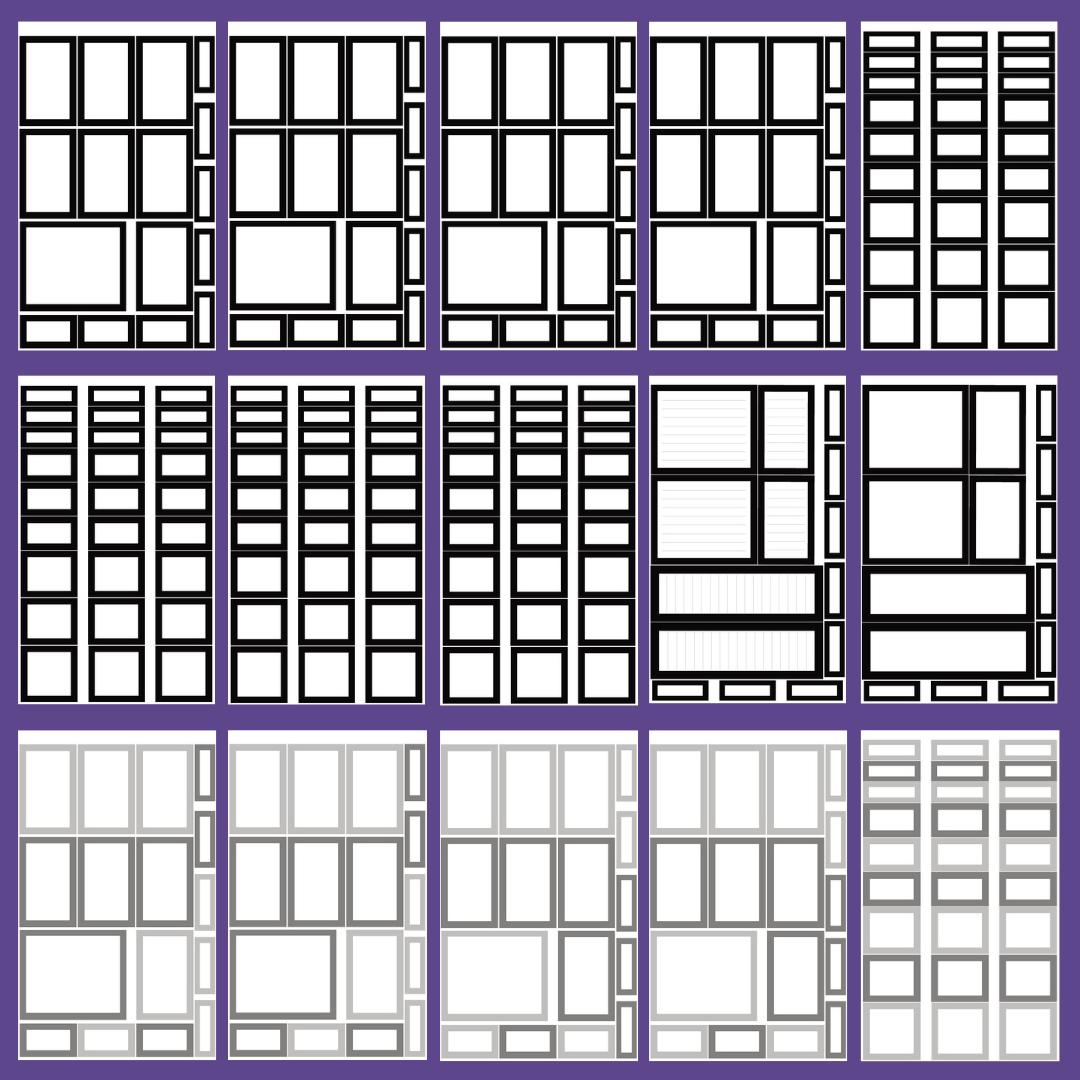 Neutral Boxes Sticker Book – Mojo_JojoPlans