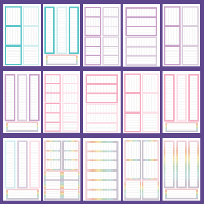NEW Pastel Journaling Boxes Sticker Book