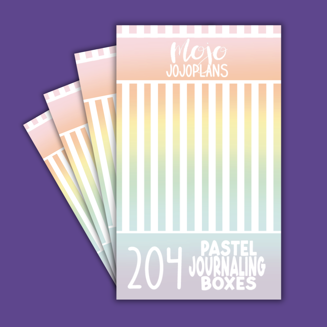 NEW Pastel Journaling Boxes Sticker Book