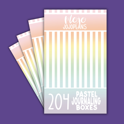 NEW Pastel Journaling Boxes Sticker Book