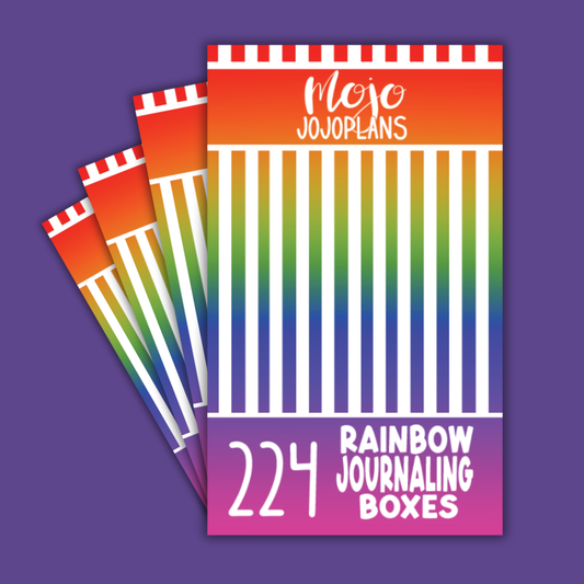 NEW Rainbow Journaling Boxes Sticker Book
