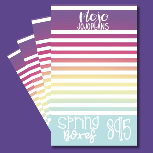 NEW Spring Boxes Sticker Book